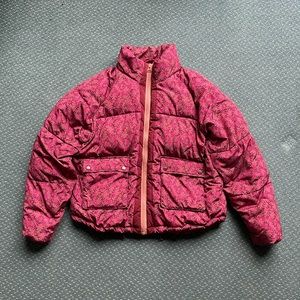Numph Lillie Puffer Jacket Rose Large
